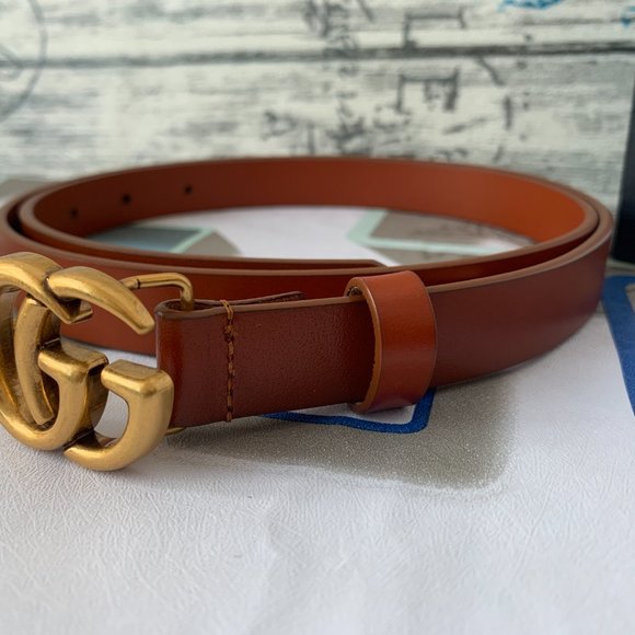 A Double G buckle belt made in our unfinished fade main image 5